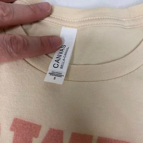 Bella Canvas Cream Short Sleeve Tee - Picture 4 of 5